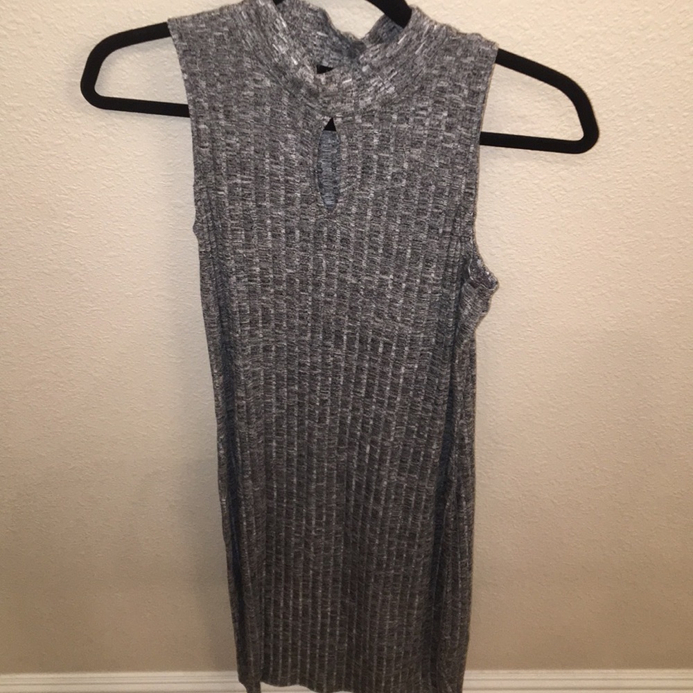 grey midi dress